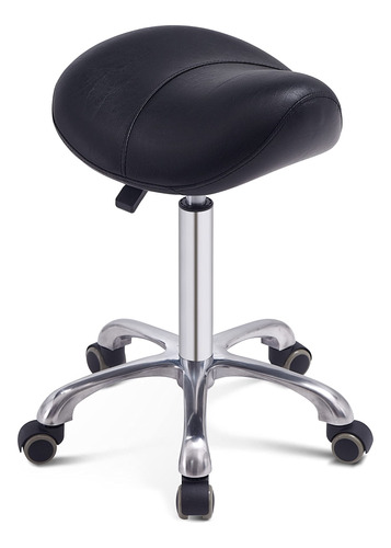 Taburete Profesional Ergonómico Con Ruedas Y Base De Metal R