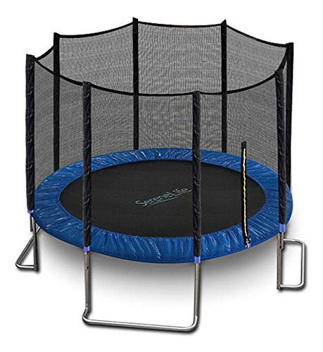 Trampolín Al Aire Libre Para Niños Serenelife Sltra10bl