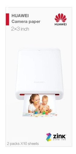 Papel Fotográfico Impressora Portátil Huawei Ar Zink (20 Un)