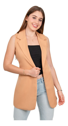 Chaleco Tipo Blazer Para Mujer Casual Formal