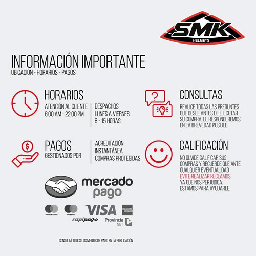 Imagen 2 de 3 de Repuesto Mecanismo Visor Smk Stellar