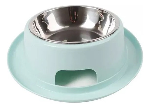 Comedero Plato Para Perro Gatos De Acero Inoxidable 18cms 