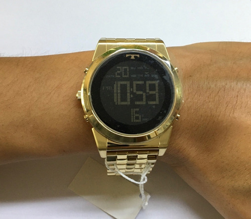 Relógio Technos Masculino Curvas Dourado 1s13cq/4x