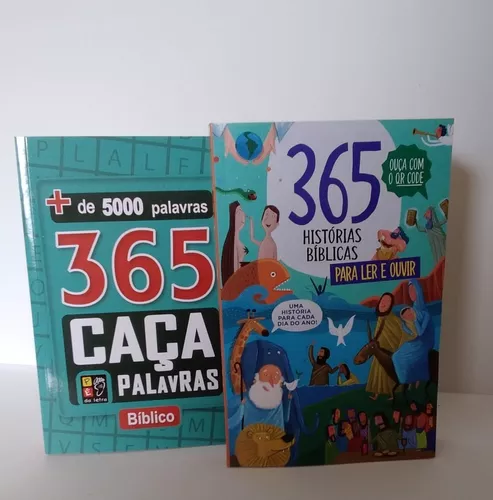 Pack 10 Livros  365 Caça Palavras Bíblico