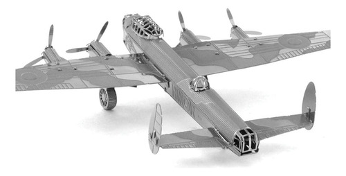 3d Metal - Mini Puzzle Armable Diseño Bombardero Lancaster