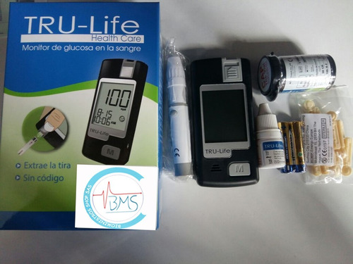 Kit Glucometro (110 Lancetas + 160 Tiras) Marca: Tru Life