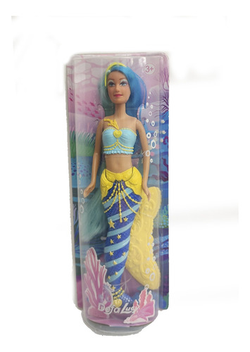 Muñeca Sirena 30cm Caja Nena Juguete Regalo