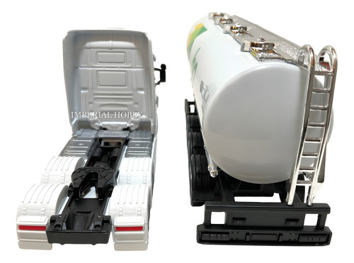 Scania V8 Tanke Pull B Nuevo Sin Caja - B Camion Welly 1/64 Blanco