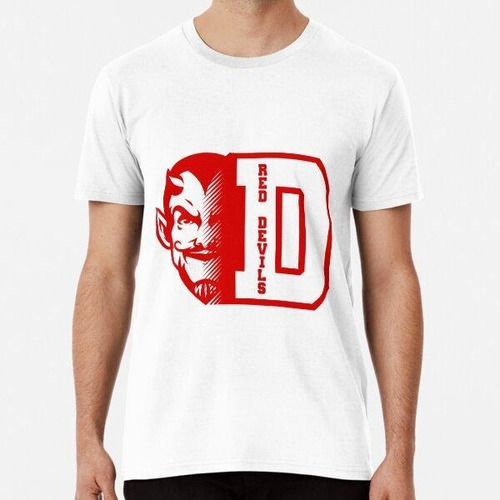 Remera Red Devils With D Letter Sport Algodon Premium 