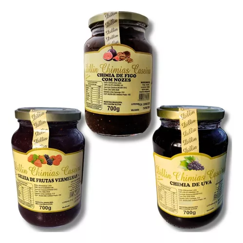 Geleia Artesanal de Uva (uvada) Sabor do Campo 680g - Sabor do Campo  Produtos Coloniais