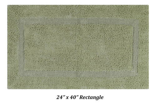 Alfombras De Baño Reversibles Lux 100 Algodón Paquete 2
