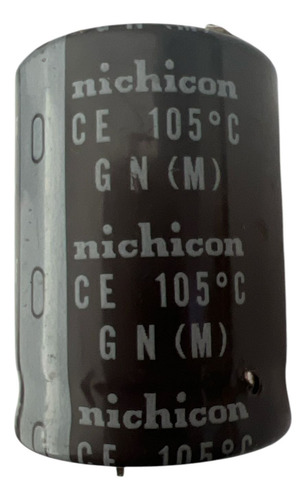 2 Capacitores Usados Nichicon Gn M 390uf 400 Vdc (Usado)