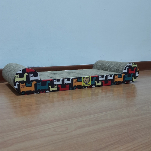 Imagen 6 de 6 de Rascador De Cartón Para Gatos - Ref Diván 48cm Mielfelina