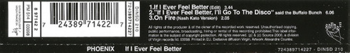 Cd If I Ever Feel Better (phoenix) Estándar