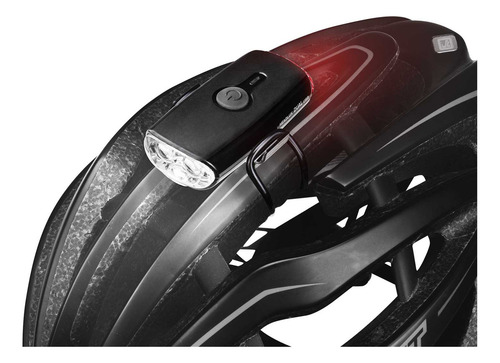 Lámpara Para Casco De Bicicleta Topeak Headlux Dual Usb Color Negro