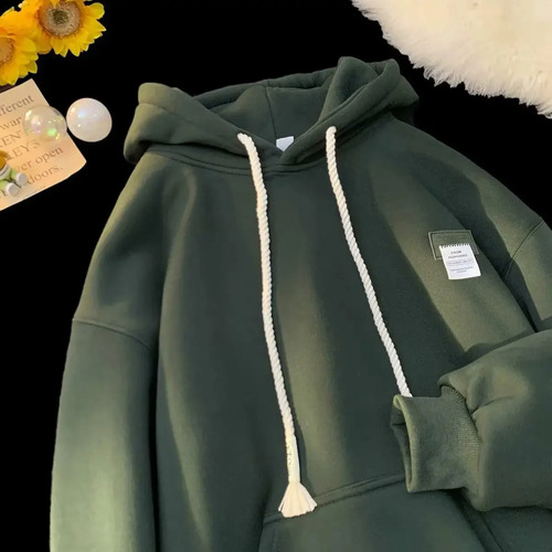 Jersey Unisex De Algodón Grueso Y Cálido Para Invierno...