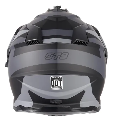 Casco De Motocicleta Dual Sport Certificado De Orthrus Dot D