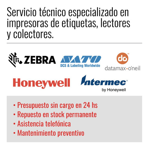 Servicio Tecnico Zebra Oficial Reparacion Y Repuestos