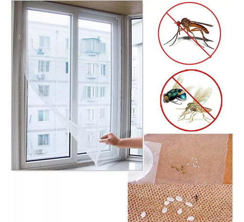 Rtina Msquiter Ventana Insects Universal 130x150 Lr Blanc Negr Gris Segun Dispnibilidad De Stck Al Mment De La Cmpra