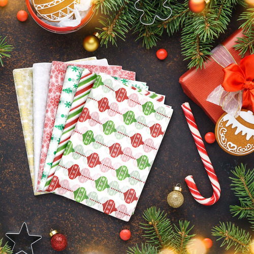 Papeles De Seda Navideños Para Envolver Regalos, Papeles