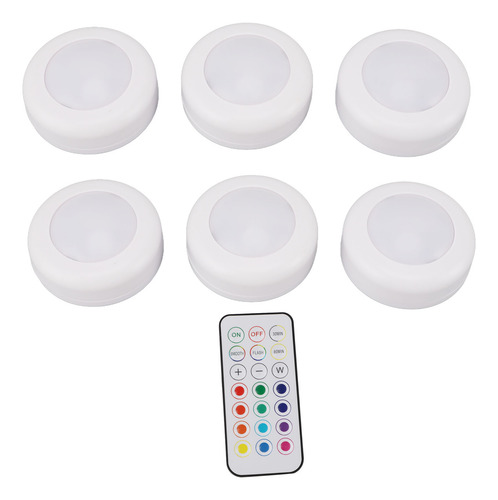 Disco Led Inalámbrico S De Brillo De 100 Lm, 6 Unidades