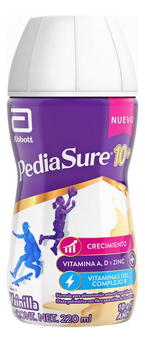 Pediasure 10+ Vainilla, 237 Ml Alimentación De 10 A 15 Años. Vainilla