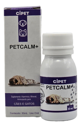 Suplemento Petcalm 30ml Cipet - Seu Pet Mais Calmo