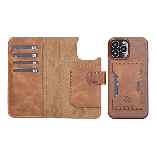 Funda Cartera Para iPhone 14 Pro Max Antique Cafe Leather-02