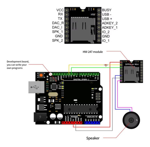 Módulo Mp3 Dfplayer Mini Player Arduino
