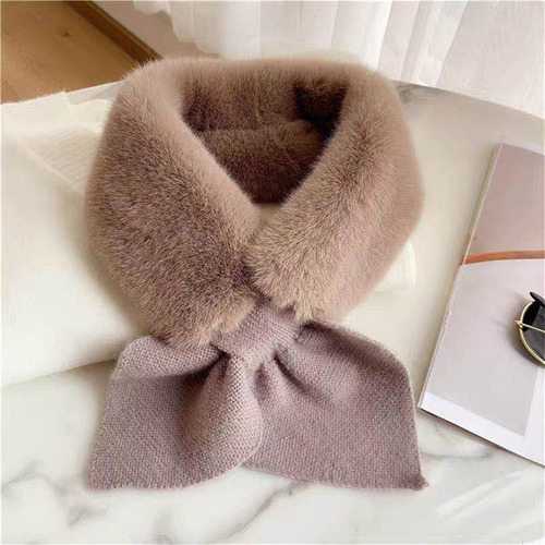 N Bufanda De Cuello De Color Sólido De Invierno Para Mujer