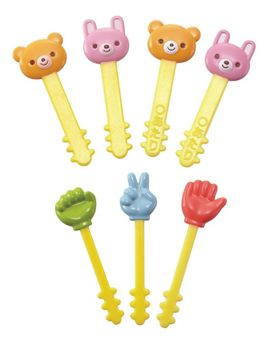 Mini Palillos De Comida Bento De 7 Piezas, Estilo Lindo