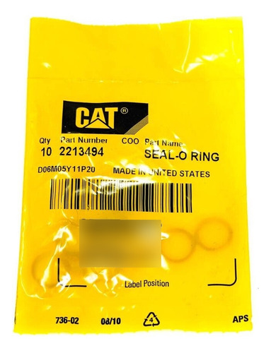 10 Pcs - Genuine Caterpillar Cat 2213494 O-ring Seal 1/2 Eeh