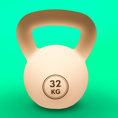 Luminária Crossfit Kettlebell Decoração Casa Academia Abajur