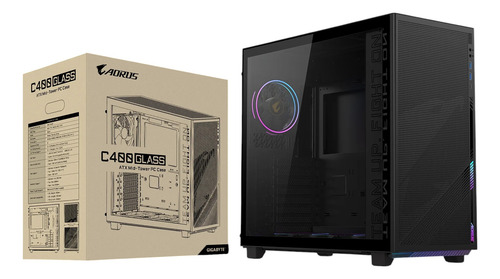 Case Gamer Gigabyte Aorus C400 Glass Rgb Atx 4fans Argb Inc