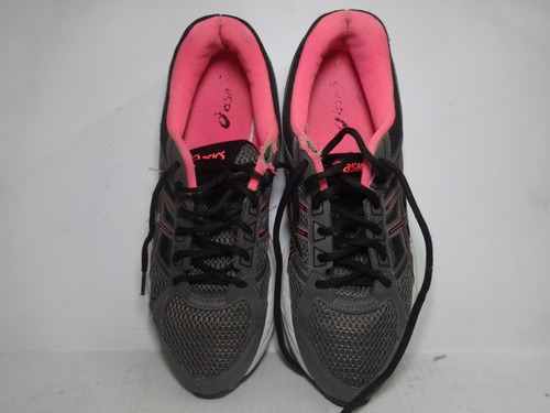 Tenis Asics Original Preto Cinza E Rosa Numero 39