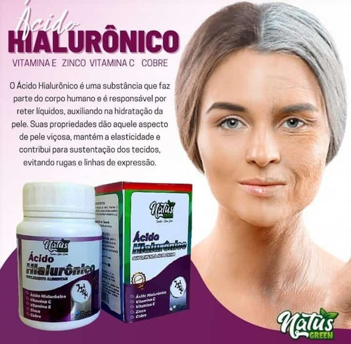 Ácido Hialurônico Para Rugas Manchas Pele Com Vitaminas