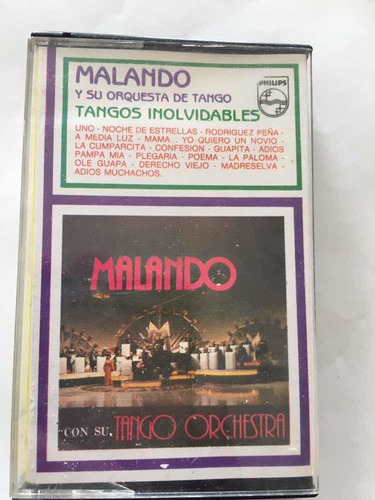 Cassette De Malando Y Su Orquesta De Tango(1105