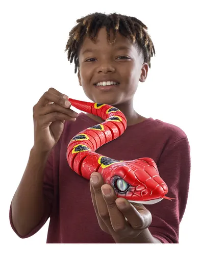 Robo Alive Zuru Slithering Snake Series 3 Red - Juguete Rob. Color Rojo