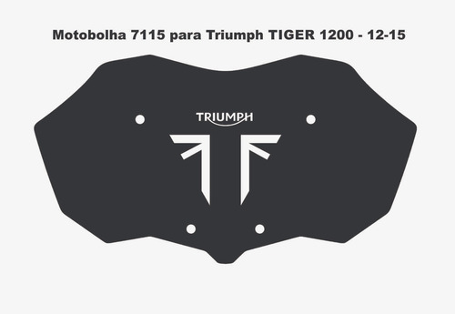 Imagem 1 de 4 de Bolha Parabrisa Esportiva Triumph Tiger 1200 Explorer 12-15
