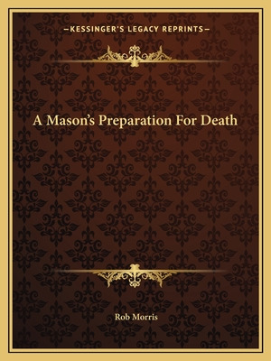 Libro A Mason's Preparation For Death - Morris, Rob