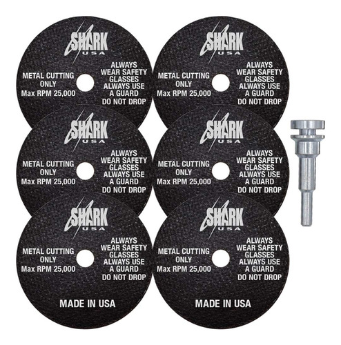 Shark Industries Usa Pn-26-6m Kit De Rueda De Corte Y Mandri