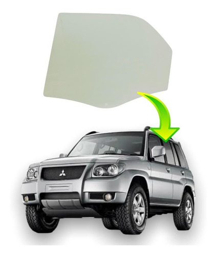 Vidro Porta Traseira Esq Pajero Tr4 02 04 06 10 12 14 16