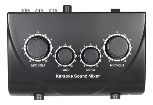 Mixador De Som Karaokê Entrada Para Microfone