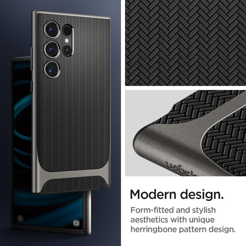 Funda Spigen Neo Hybrid Para Galaxy S24 Ultra Gunmetal