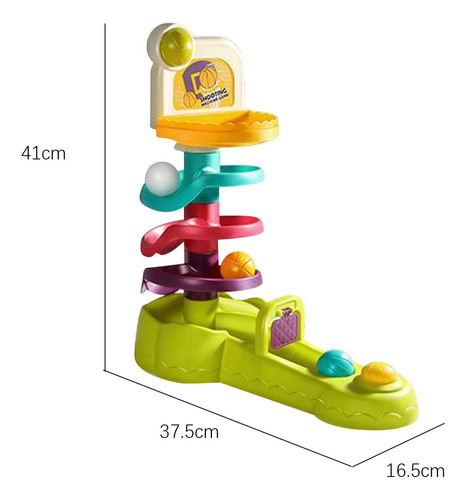Ball Drop And Roll Swirling Toy Ball Rolling Track Toy Para