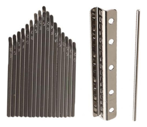 4 Steel 17 Note Thumb Piano Bridge Set Para De La Música