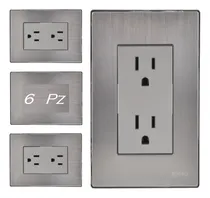 Comprar Placa Contacto Doble Duplex Placa Armada Inoxidable (6pz)
