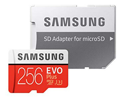 Tarjeta Microsdxc Samsung 256gb Evo Plus U3 Con Adaptador (m