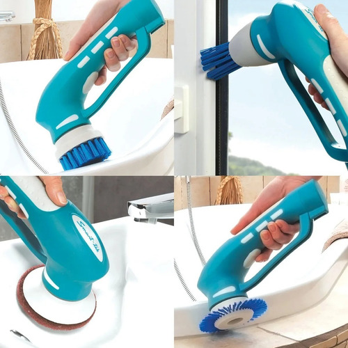 Imagen 5 de 9 de Limpiador Cepillo Electrico Multiuso Inalamb Smart-tek 1216