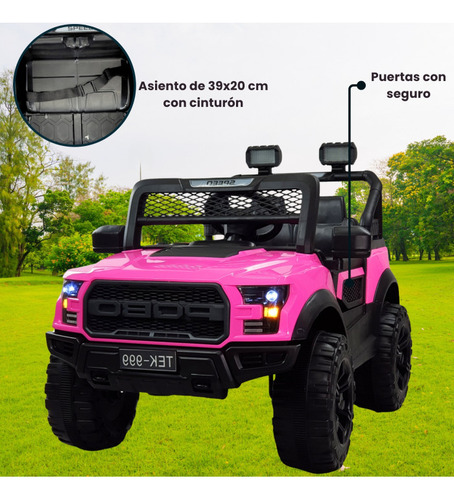 Auto Camioneta de juguete The Baby Shop TEK-999 color rosa 110V